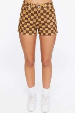 Checkered Print Shorts