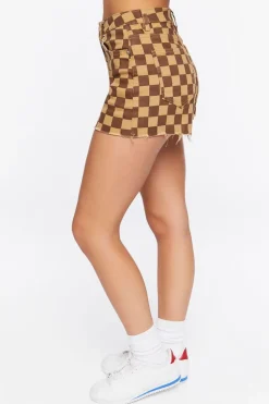 Checkered Print Shorts