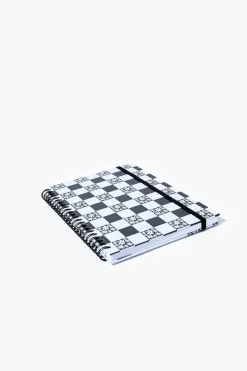 Checkered Spiral Notebook