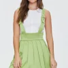Checkered Suspender Skirt