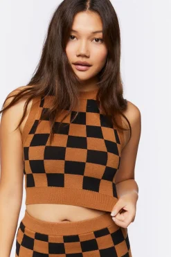 Checkered Sweater Vest