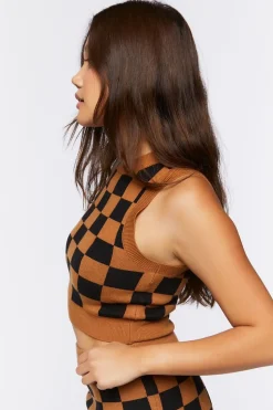 Checkered Sweater Vest