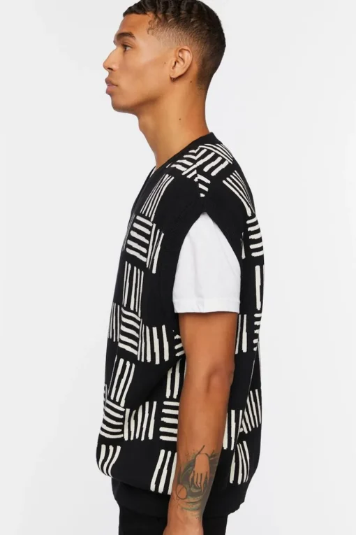 Checkered Sweater Vest