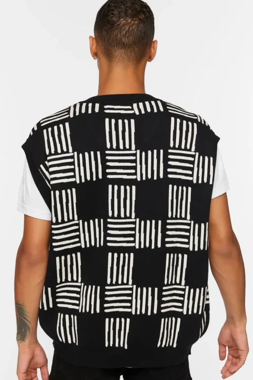 Checkered Sweater Vest