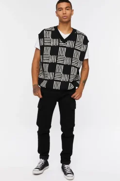 Checkered Sweater Vest