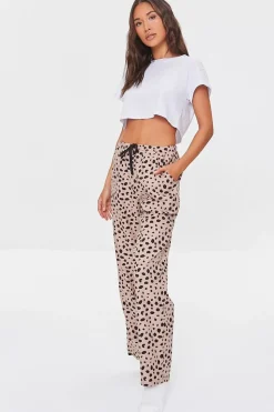 Cheetah Flannel Pajama Pants