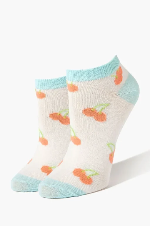 Cherry Print Ankle Socks