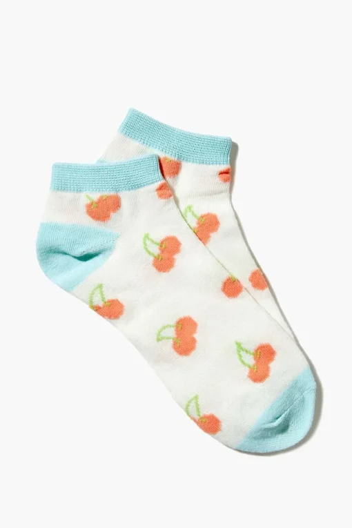 Cherry Print Ankle Socks