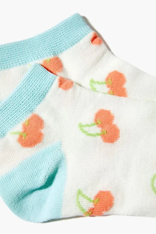 Cherry Print Ankle Socks