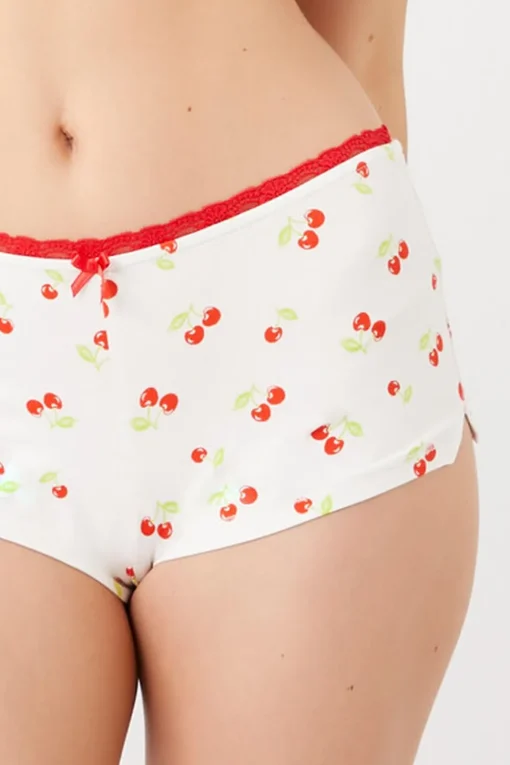 Cherry Print Pajama Shorts