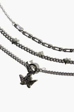 Cherub Pendant Layered Necklace