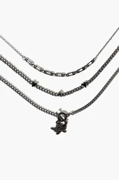 Cherub Pendant Layered Necklace