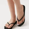 Chevron-Textured Flip Flops