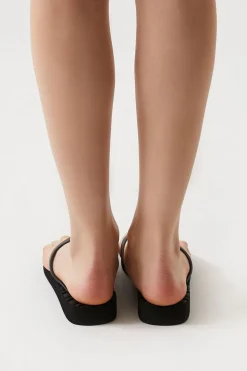 Chevron-Textured Flip Flops