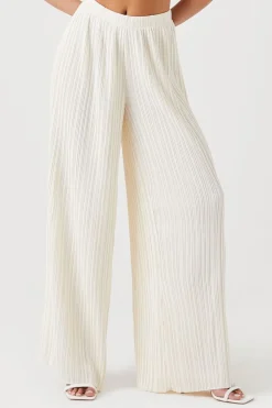 Chiffon Crop Top & Pants Set