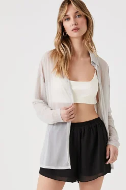 Chiffon High-Rise Shorts