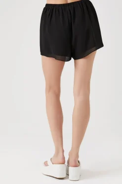 Chiffon High-Rise Shorts