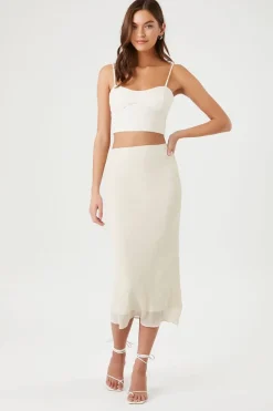 Chiffon Midi Skirt