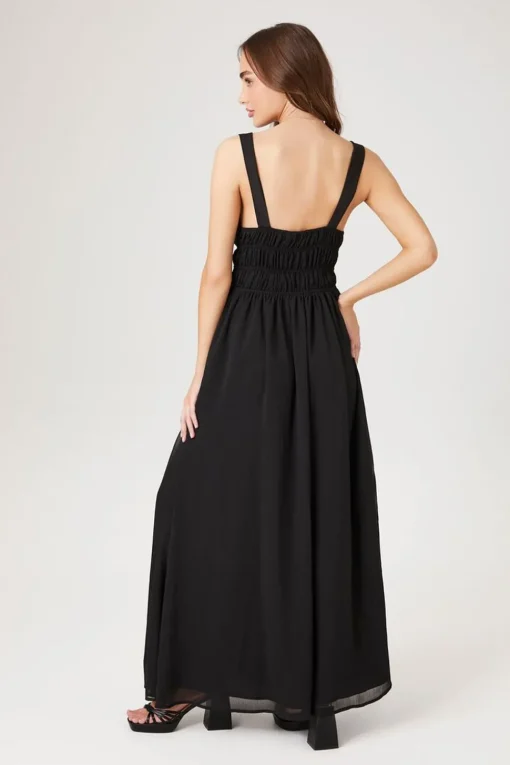 Chiffon Sleeveless Midi Dress