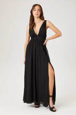 Chiffon Sleeveless Midi Dress