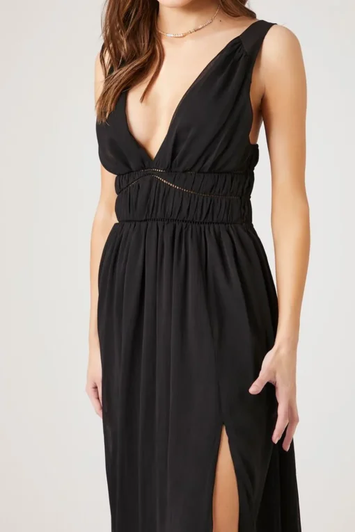 Chiffon Sleeveless Midi Dress