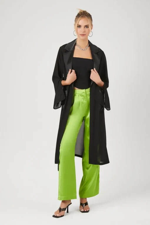 Chiffon Tie-Front Kimono