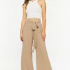 Chiffon Tie-Waist Wide-Leg Pants