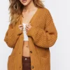 Chunky Knit Cardigan Sweater