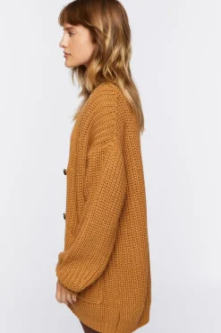 Chunky Knit Cardigan Sweater