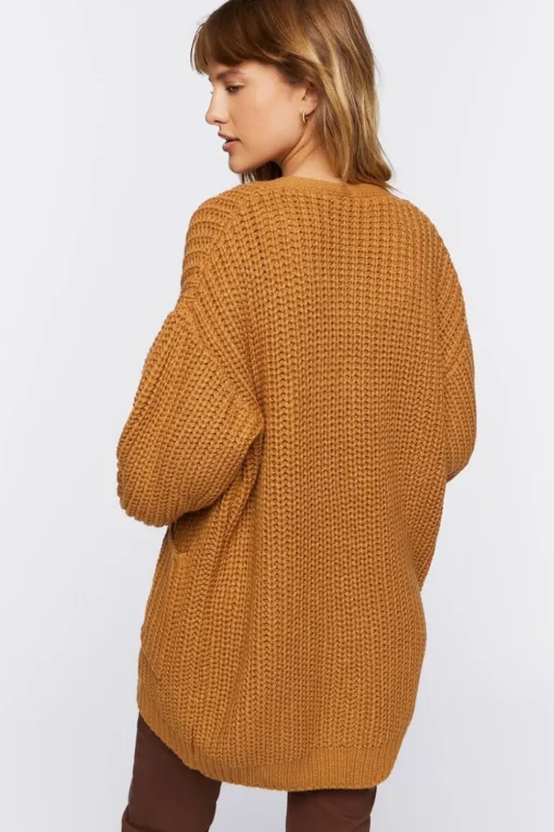 Chunky Knit Cardigan Sweater