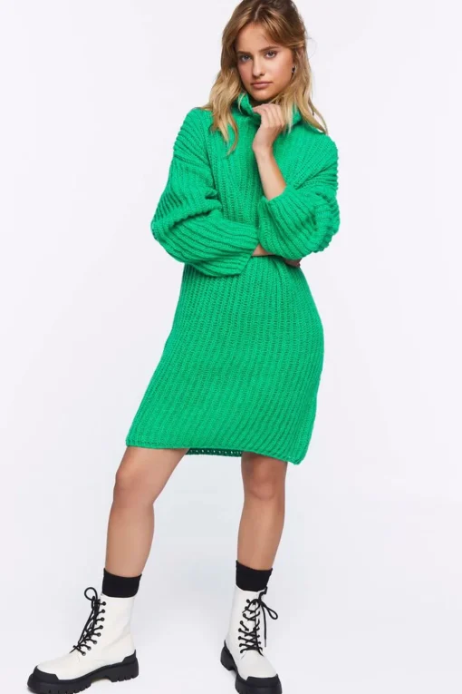 Chunky Knit Sweater Dress