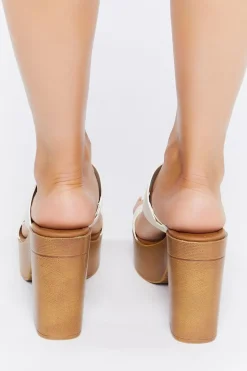 Chunky Platform Clog Heels