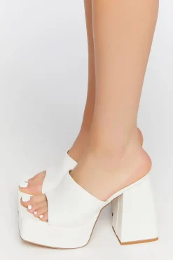 Chunky Slip-On Heels