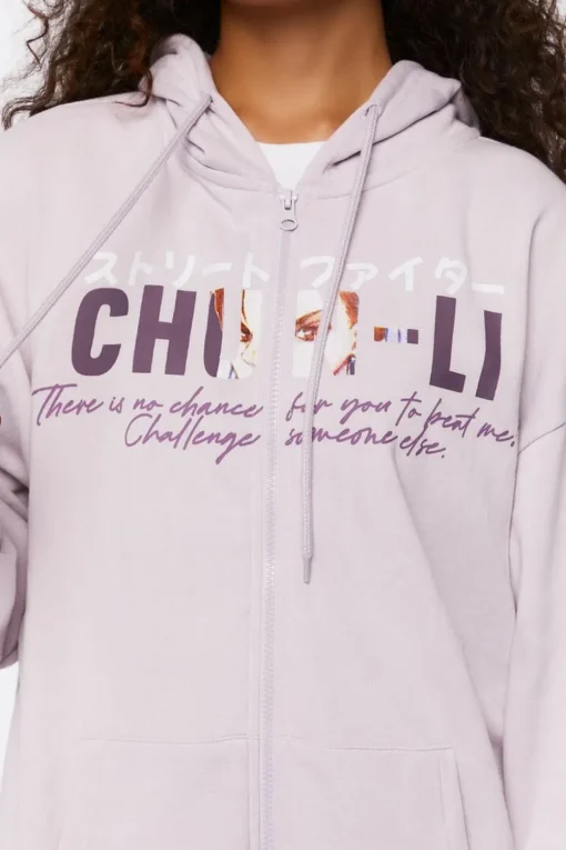 Chun-Li Graphic Zip-Up Hoodie