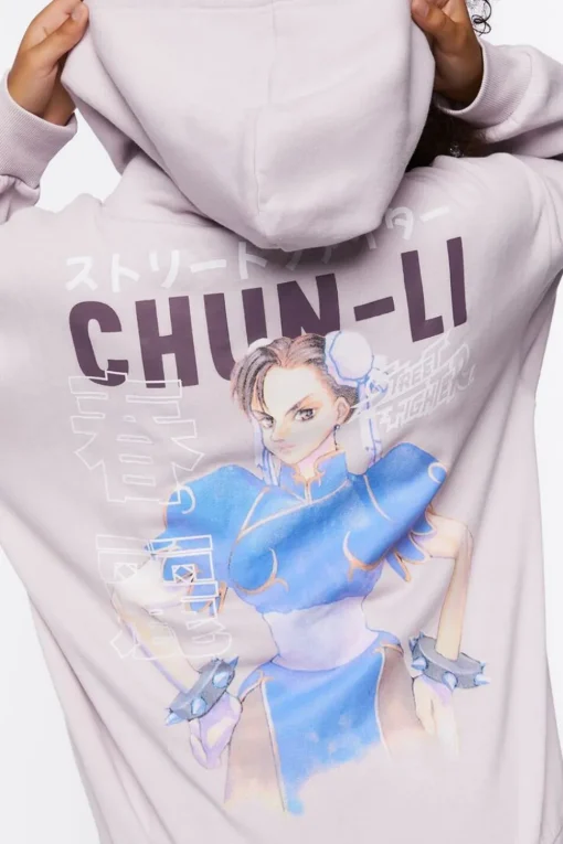 Chun-Li Graphic Zip-Up Hoodie