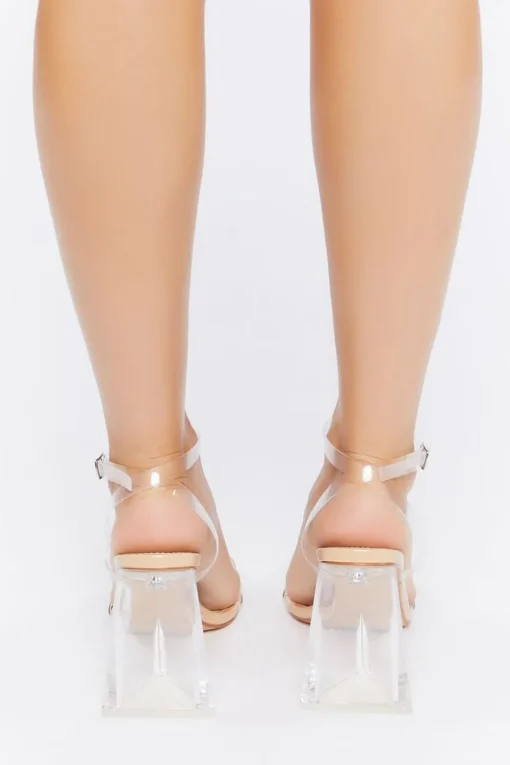 Clear Vinyl Flare Heels