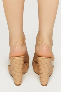 Clear-Vamp Quilted Wedges