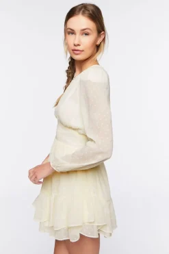 Clip Dot Cutout Mini Dress