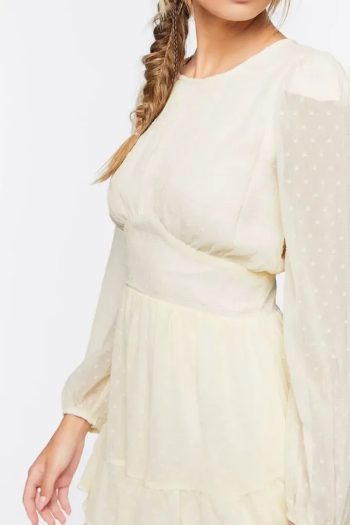 Clip Dot Cutout Mini Dress