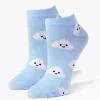 Cloud Print Ankle Socks