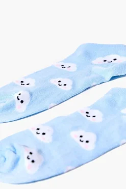 Cloud Print Ankle Socks