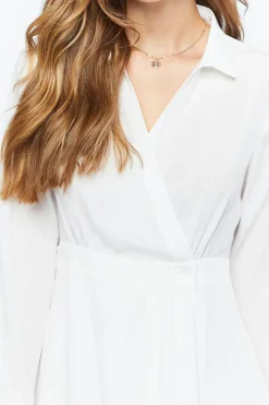Collared Wrap Maxi Dress