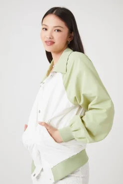 Colorblock Bomber Jacket
