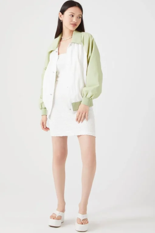 Colorblock Bomber Jacket