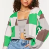 Colorblock Cardigan Sweater