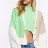 Colorblock Cardigan Sweater