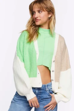 Colorblock Cardigan Sweater