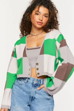 Colorblock Cardigan Sweater
