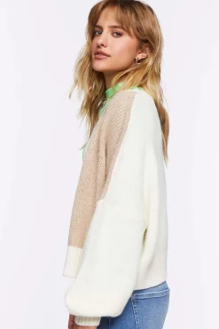 Colorblock Cardigan Sweater