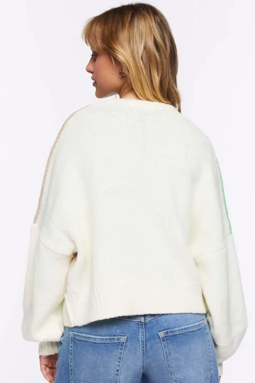Colorblock Cardigan Sweater
